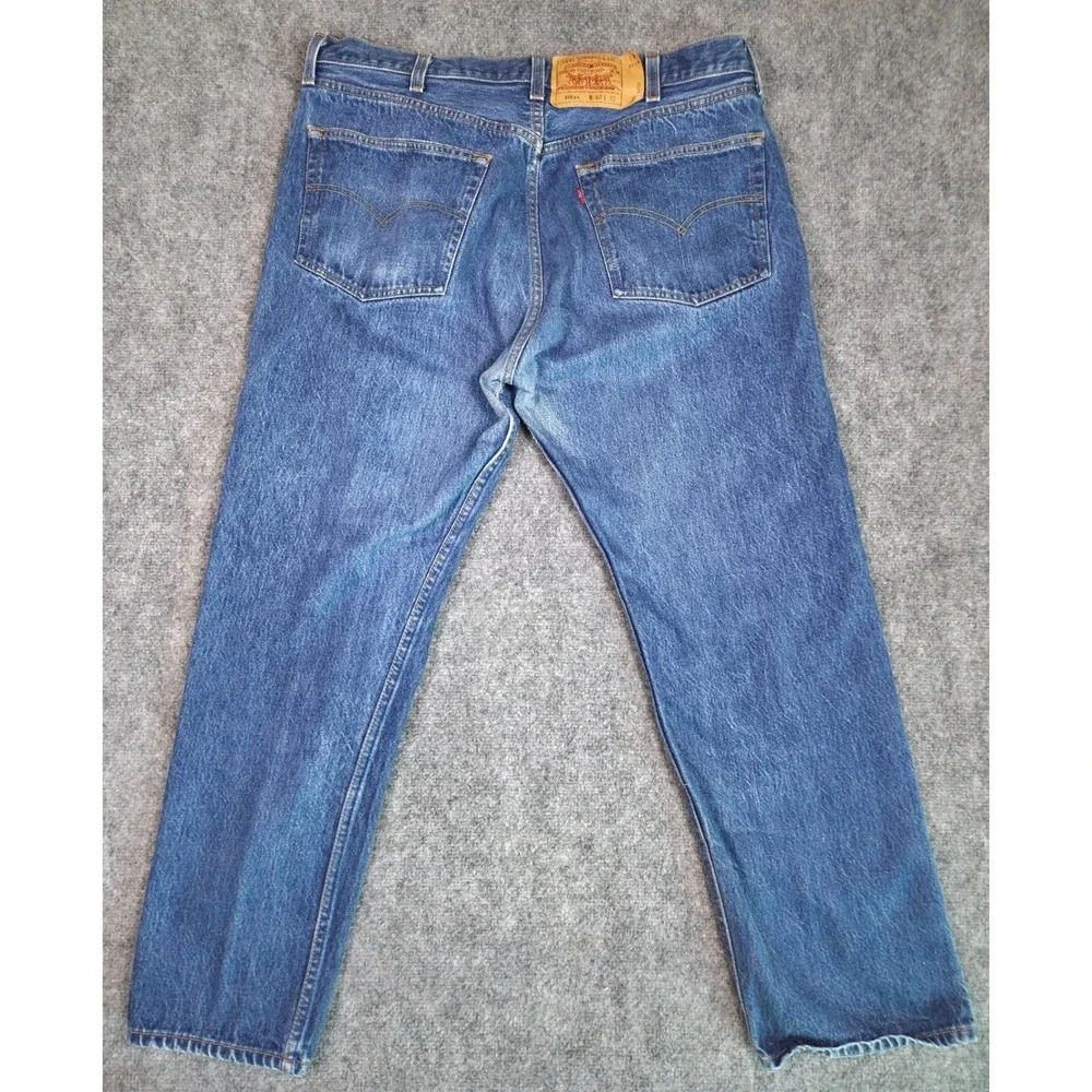 Vintage 90s Levi's 501 Jeans Mens 40x32 Blue Button Fly Denim Made in USA 555